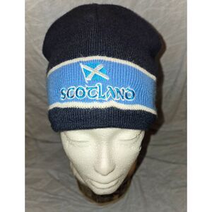 Scotland Beanie, Lined, Embroidered Flag and Logo